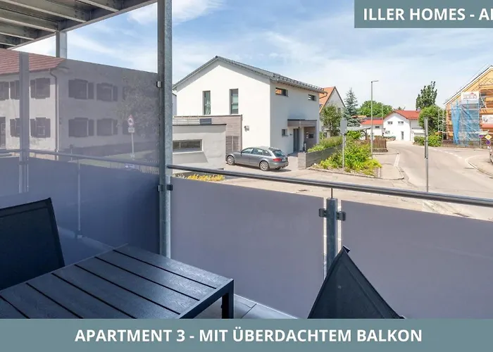 Iller Homes - 5 X Moderne Fewos Je 1bis2 Oder 1bis4 Pers Mit Kueche U Balkon - Parkplaetze Vorhanden * 沃海根