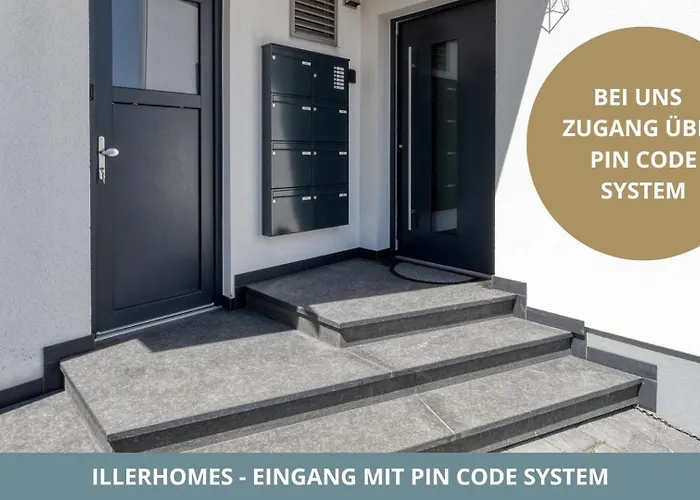 Iller Homes - 5 X Moderne Fewos Je 1bis2 Oder 1bis4 Pers Mit Kueche U Balkon - Parkplaetze Vorhanden 公寓