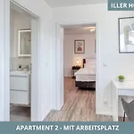 Appartement Iller Homes - 5 X Moderne Fewos Je 1bis2 Oder 1bis4 Pers Mit Kueche U Balkon - Parkplaetze Vorhanden