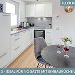 Iller Homes - 5 X Moderne Fewos Je 1bis2 Oder 1bis4 Pers Mit Kueche U Balkon - Parkplaetze Vorhanden * Vöhringen