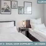 아파트 Iller Homes - 5 X Moderne Fewos Je 1bis2 Oder 1bis4 Pers Mit Kueche U Balkon - Parkplaetze Vorhanden