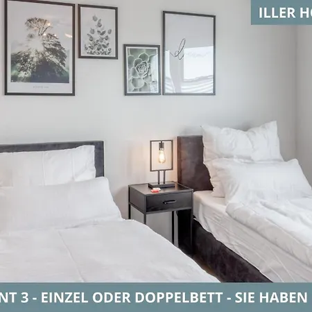 Daire Iller Homes - 5 X Moderne Fewos Je 1bis2 Oder 1bis4 Pers Mit Kueche U Balkon - Parkplaetze Vorhanden