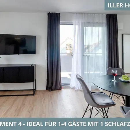 Daire Iller Homes - 5 X Moderne Fewos Je 1bis2 Oder 1bis4 Pers Mit Kueche U Balkon - Parkplaetze Vorhanden *