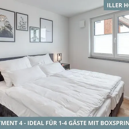 Iller Homes - 5 Moderne Je 1bis2 Oder 1bis4 Pers Mit Kueche U Balkon - Parkplaetze Vorhanden Апартаменты Фёринген