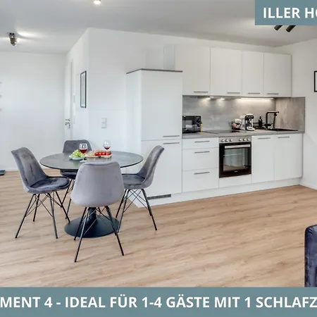 Iller Homes - 5 Moderne Je 1bis2 Oder 1bis4 Pers Mit Kueche U Balkon - Parkplaetze Vorhanden Фёринген