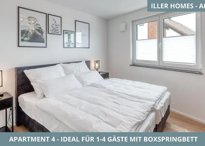 Iller Homes - 5 X Moderne Fewos Je 1bis2 Oder 1bis4 Pers Mit Kueche U Balkon - Parkplaetze Vorhanden Lejlighed Vöhringen