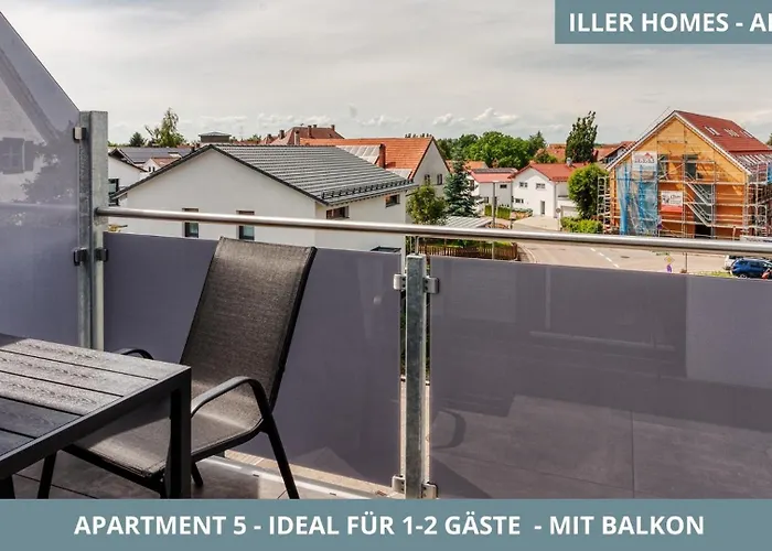 Lejlighed Iller Homes - 5 X Moderne Fewos Je 1bis2 Oder 1bis4 Pers Mit Kueche U Balkon - Parkplaetze Vorhanden Vöhringen