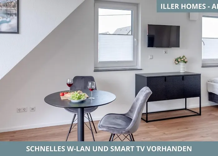 Iller Homes - 5 X Moderne Fewos Je 1bis2 Oder 1bis4 Pers Mit Kueche U Balkon - Parkplaetze Vorhanden * Vöhringen